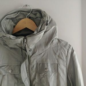 Vegan/Faux Leather Bomber Jacket